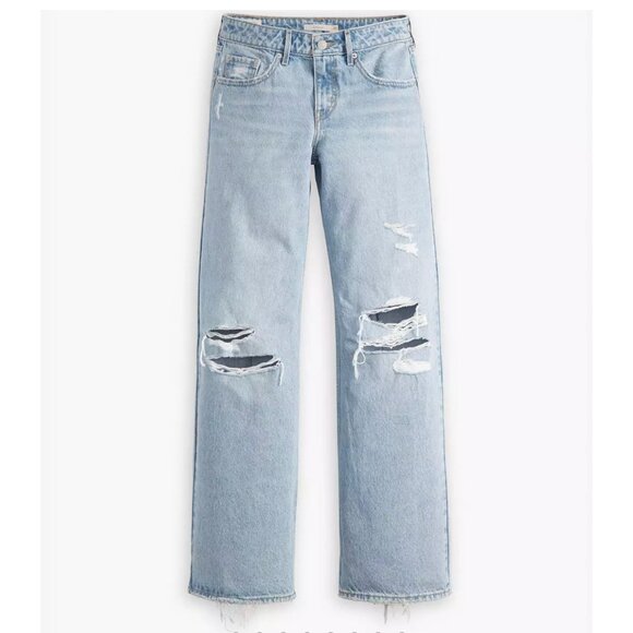 Levi’s Women’s Low Loose Premium Jeans, 26x30, Probably OK Light Wash - Picture 6 of 6